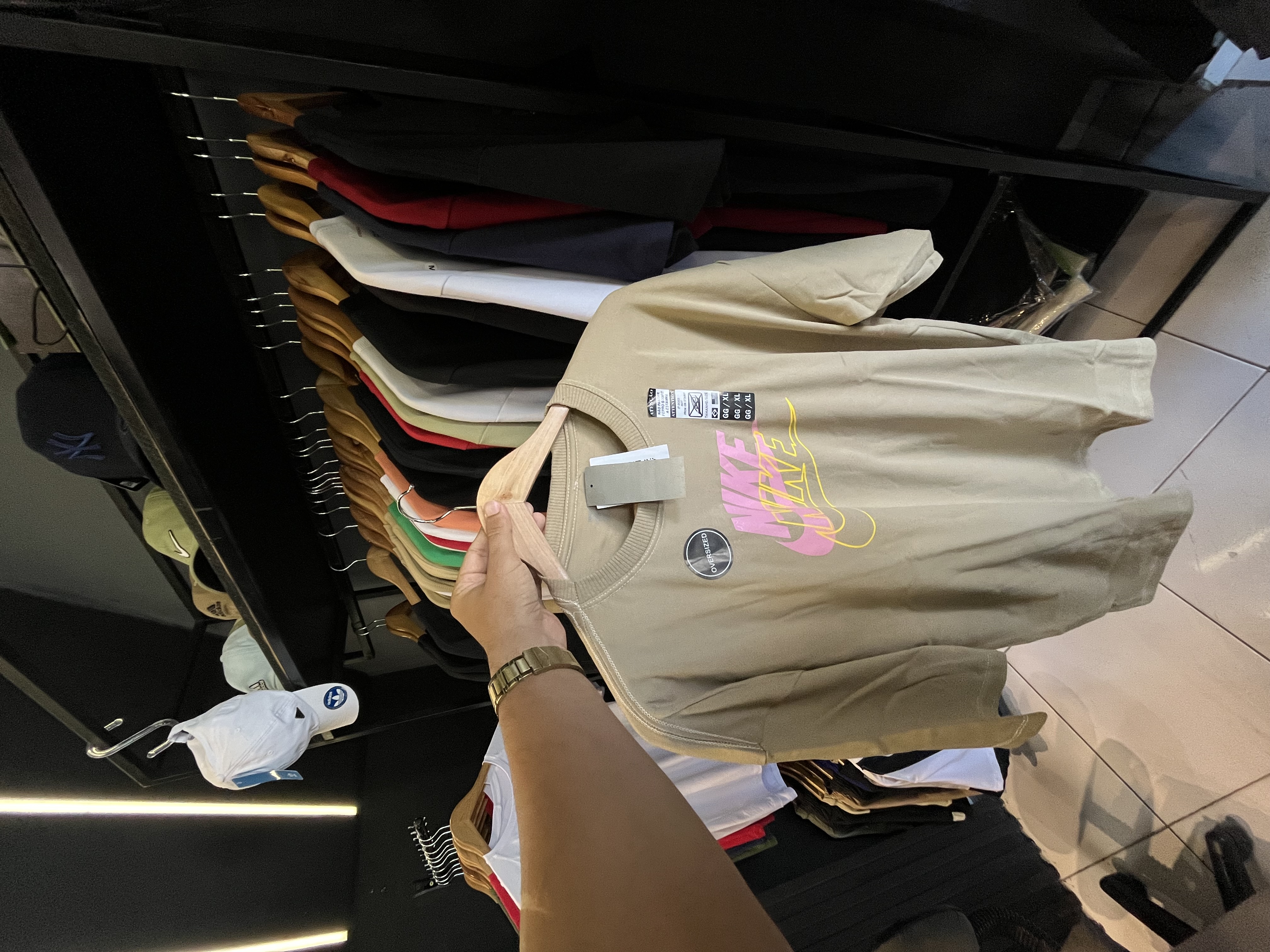 Oversized suedine NK 