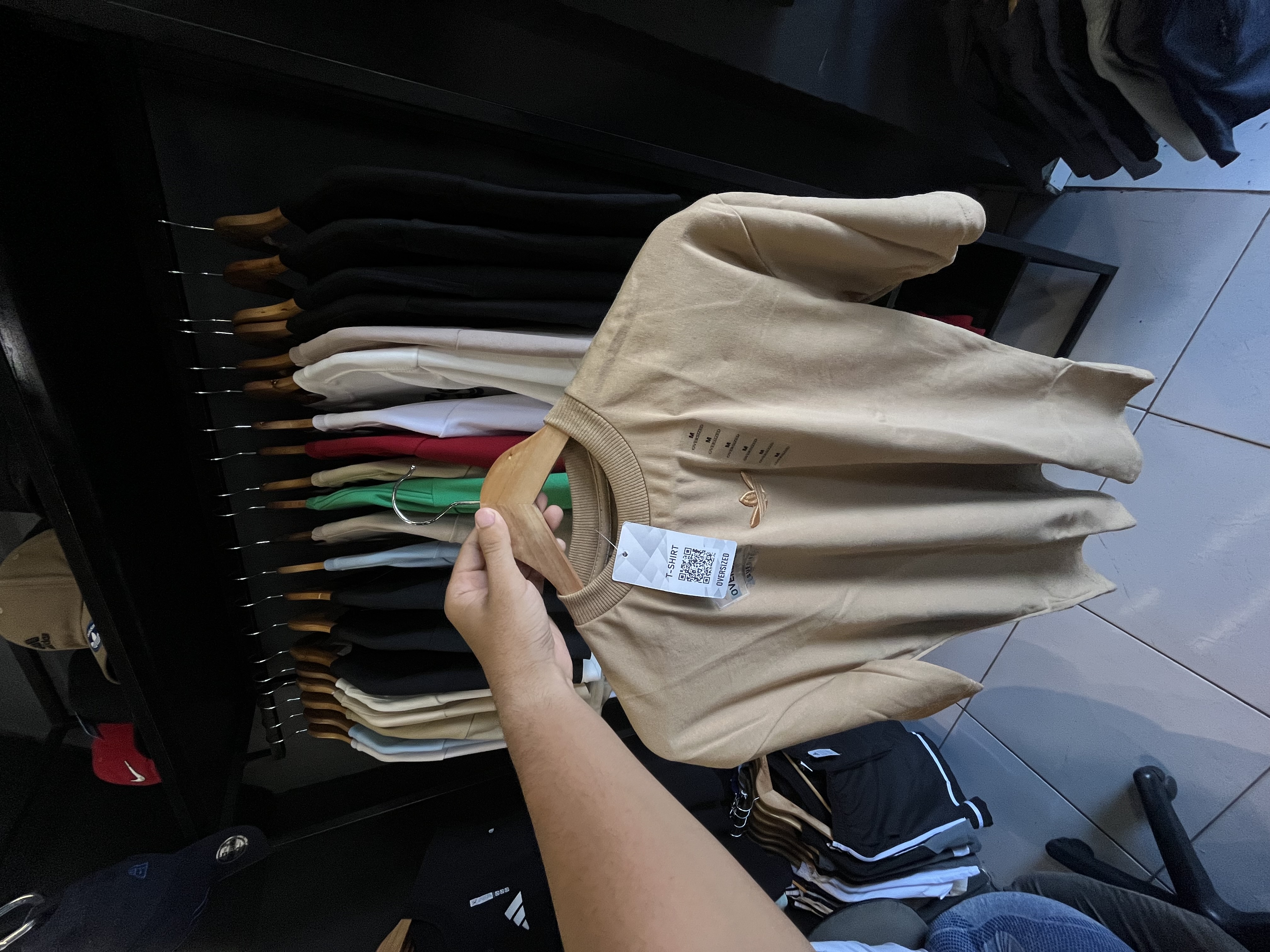 Oversized suedine - add