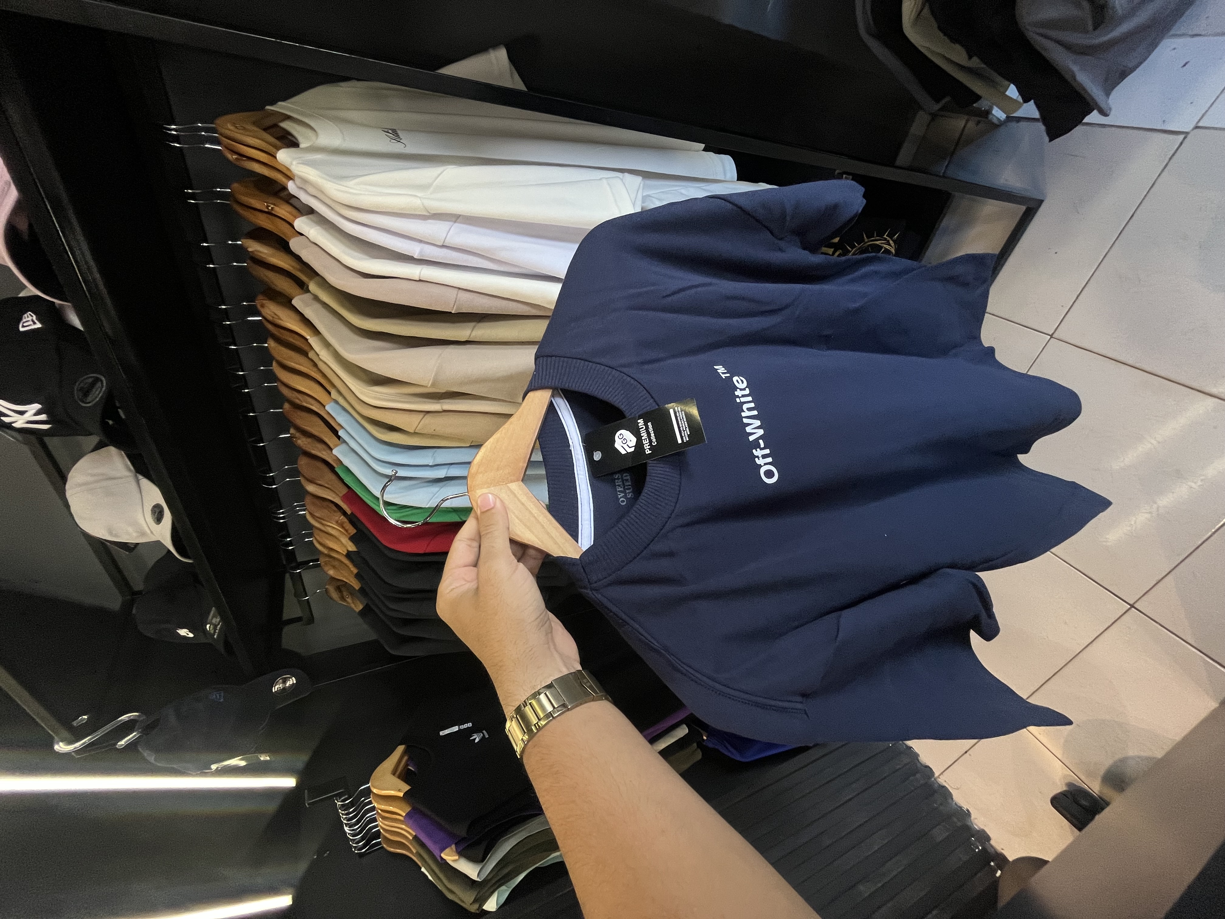 oversized suedine - off white